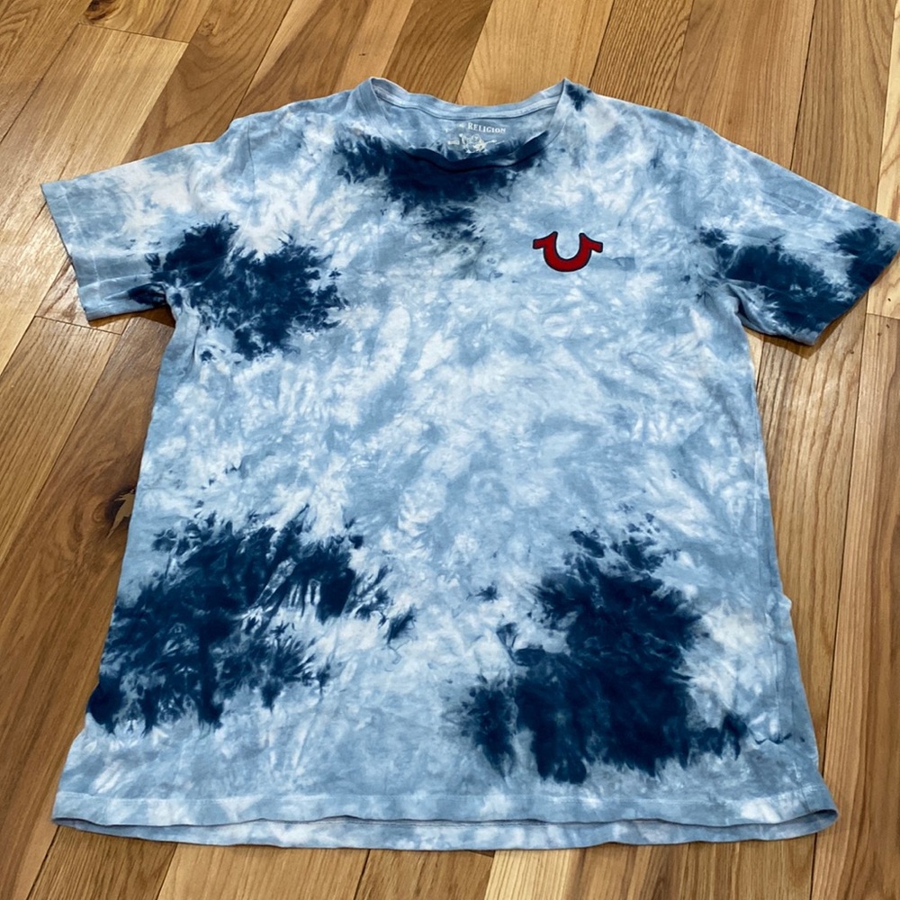 True Religion Buddha with guitar T-shirt (blues/whit/red)